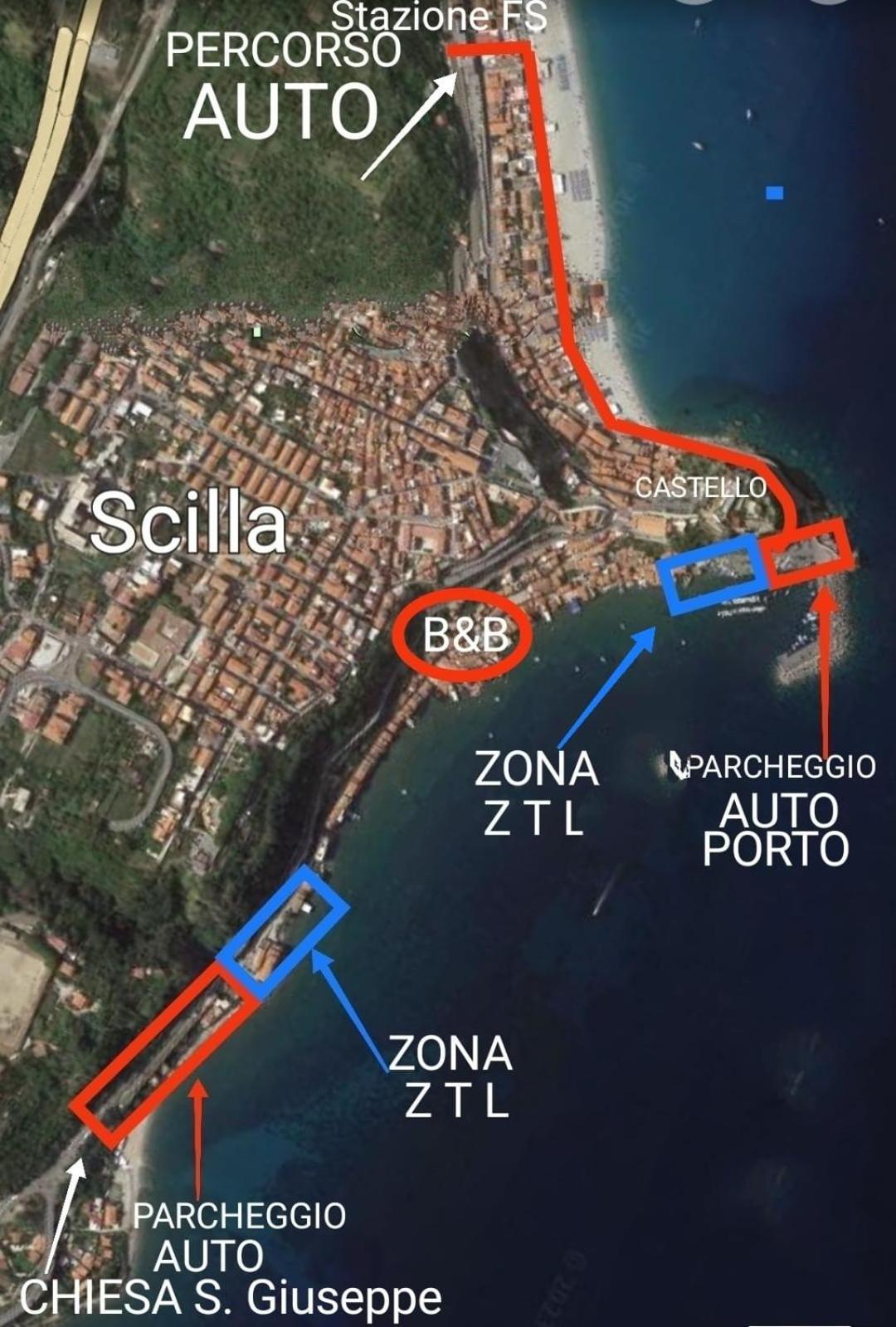 Romeo E Giulietta Scilla Bed & Breakfast Eksteriør bilde